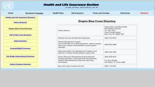 Empire Blue Cross Directory