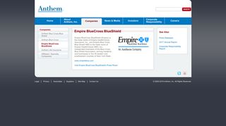 Empire BlueCross BlueShield - Anthem, Inc.