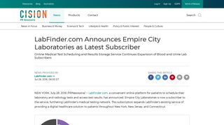 LabFinder.com Announces Empire City Laboratories as Latest ...