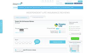 Empire Life Life Insurance Reviews - InsurEye