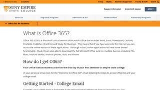 Office 365 for Students | SUNY Empire State College