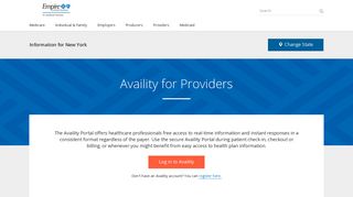 Availity for Providers | EmpireBlue.com