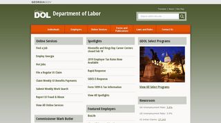 Department of Labor - Georgia.gov
