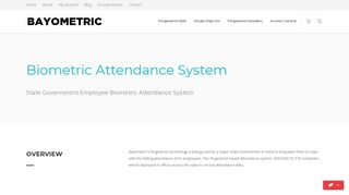 State Government Employee Biometric Attendance System - Bayometric