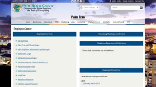 Palm Tran Employee Corner - Palm Beach County