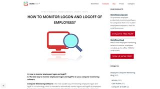 How to Monitor Logon and Logoff of Employees? – WorkTime