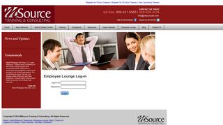 Employee Lounge Log-In : MSource
