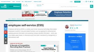 What is employee self-service (ESS)? - Definition from WhatIs.com