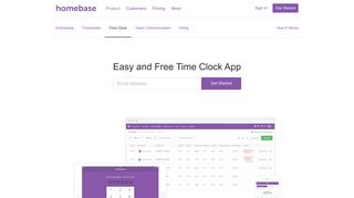 Free Time Clock App - Easy Employee Time Tracking | Homebase
