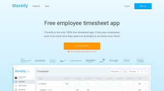 Free Employee Timesheet App - Clockify