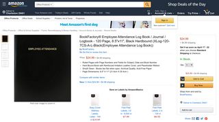 Amazon.com : BookFactory® Employee Attendance Log Book ...