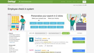 Employee check in system | GetApp®