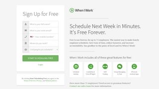Sign Up Free - WhenIWork
