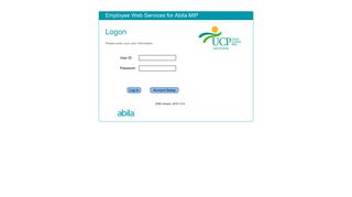 Employee Web Services for Abila MIP Log On Window