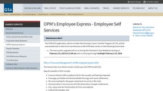 OPM's Employee Express - Employee Self Services | GSA