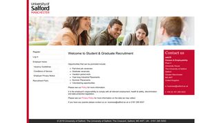 Employer Login - Salford Advantage - the University of Salford