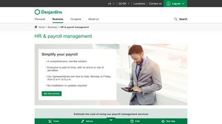 HR & payroll management | Desjardins