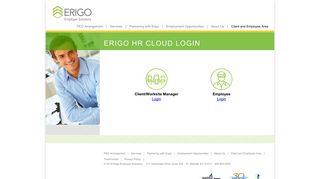 Erigo HR Cloud Login - Erigo Employer Solutions