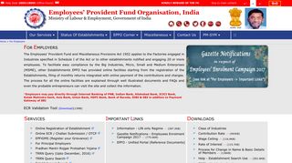 EPFO || For Employers