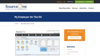 My Employer On The GO | Source One