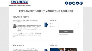 Login - EMPLOYERS Agent Marketing Toolbox - Logo amt
