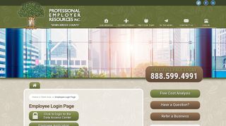 Employee Login Page - Professional Employer Resources