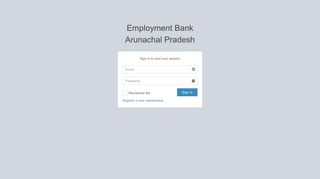 Employment Bank Arunachal Pradesh | Log in