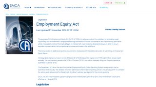 Employment Equity Act, No 55 of 1998 - SAICA