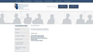 Professional Employment Group | Employee Resorces