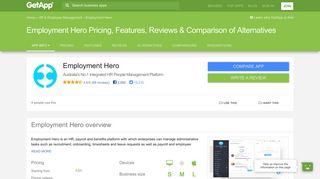 Employment Hero Pricing, Features, Reviews & Comparison of ...