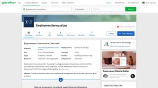 Working at Employment Innovations | Glassdoor
