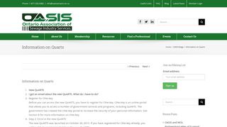 Information on Quarts - OASIS Ontario