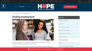 Finding employment | The Salvation Army Australia