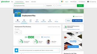 Employment Plus Reviews | Glassdoor.ie