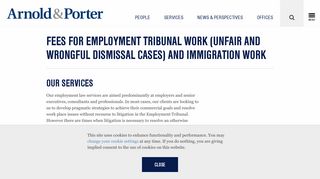 Employment Tribunal Fees | Arnold & Porter