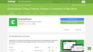 EmployStream Pricing, Features, Reviews & Comparison of ... - GetApp