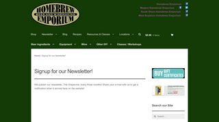 Signup for our Newsletter! – Homebrew Emporium Online!