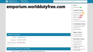 Reserve & Collect at World Duty Free: Customer Login