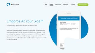 At Your Side™ Bedside Delivery | Emporos - Mobile Pharmacy Software