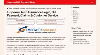 Empower Auto Insurance Login, Bill Payment, Claims & Customer ...