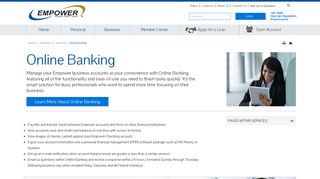 Online Banking for Businesses with Empower FCU