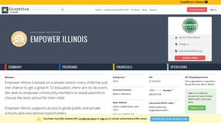 Empower Illinois - GuideStar Profile