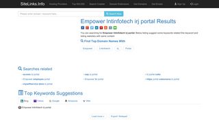 Empower lntinfotech irj portal Results For Websites Listing
