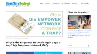 Why is the Empower Network login page a trap? My Empower ...