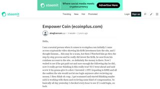 Empower Coin (ecoinplus.com) — Steemit