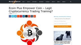 Ecoin Plus Empower Coin Review - Legit Cryptocurrency Trading ...