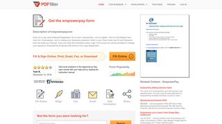 Empowerpay - Fill Online, Printable, Fillable, Blank | PDFfiller
