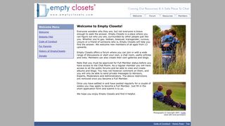 Empty Closets - Welcome