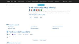 Emr ehiconnect mac Results For Websites Listing - SiteLinks.Info