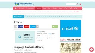 Emris - Boy Baby Name - Origin and Meaning of Emris - EverydayFamily